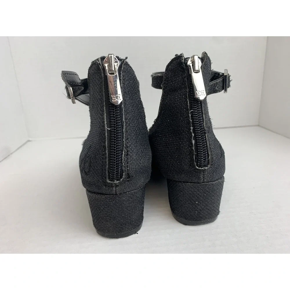 Sam Edelman Big Girl Shoes Size 3 Black‎ Sparkle Evelyn Betty Mary Jane Heel